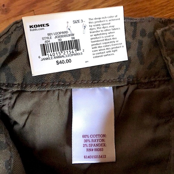 🔴 CLEARANCE🔖NWT SO 🐆 RAW HEM STRETCH CHEETAH JEGGING CROPPED SKINNY JEANS Size 3 - Picture 8 of 9